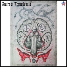 modern contemporary art painting figurative leviathan demon ars goetia lemegeton