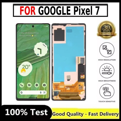 Genuine OLED Google Pixel 7 LCD Black WITH Frame Screen Touch Display Digitizer - 第 1/1 張圖片