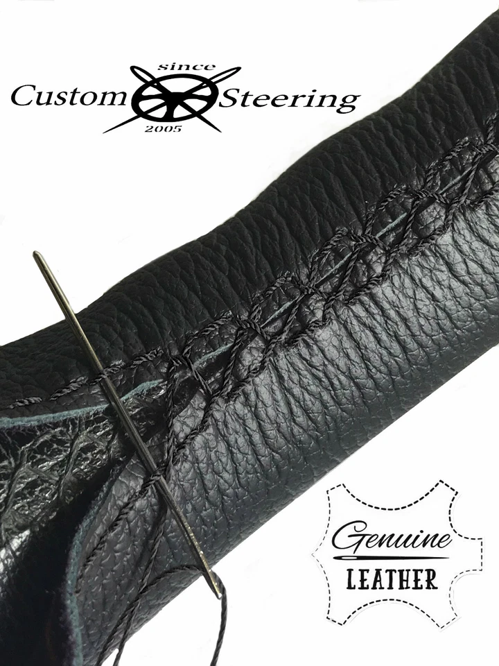 CUBIERTA DE VOLANTE DE CUERO NEGRO REAL PARA INFINITI G20(P10) 90-93 - Imagen 4 de 4