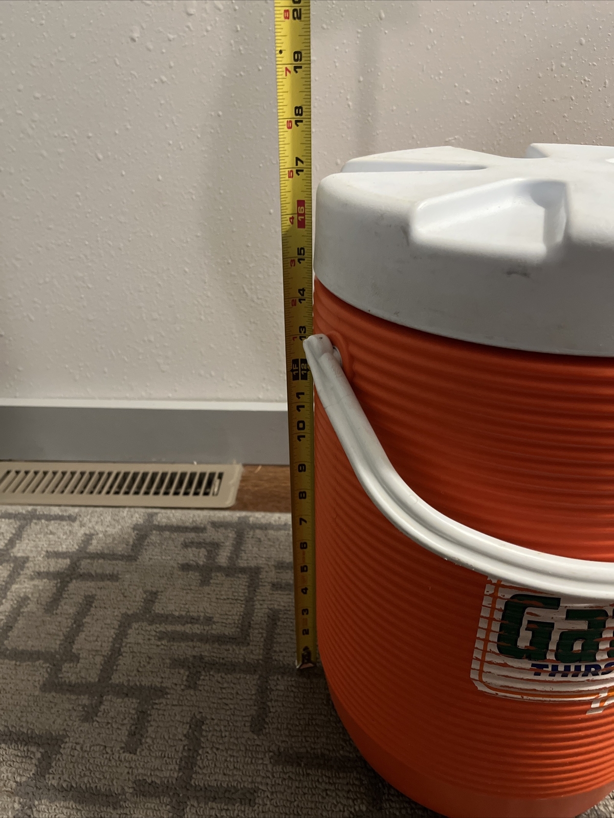 Vintage Gatorade Water Cooler 3 Gallon Drink Dispenser Rubbermaid 1683 Orange eBay