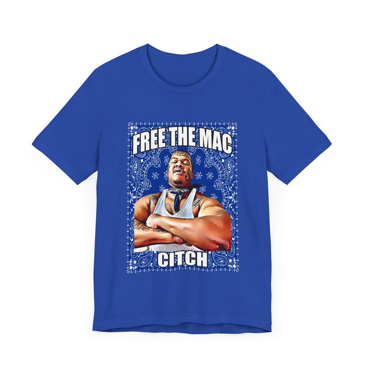 Crip Mac C Mac Da Loc Free C Mac Citch 55 Crip Blue Bandana Short