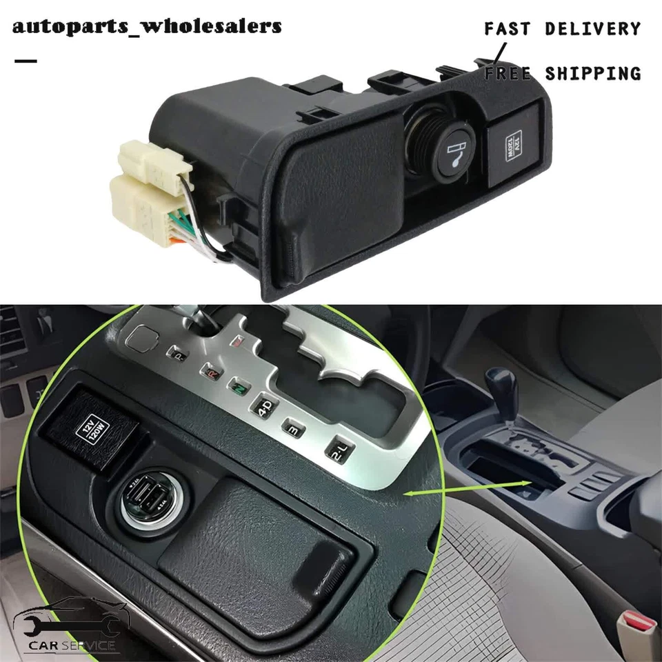 Se adapta a Toyota 4Runner 2005-09 consola central cenicero y encendedor de cigarrillos fumador Foto 3 de 4