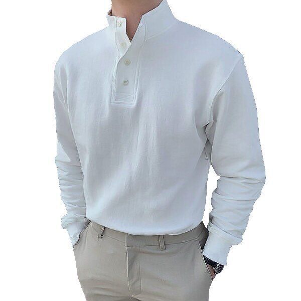 Men Half Turtleneck Henry Shirt Spring/fall Long Sleeve Men Half Turtleneck Henry Shirt Spring/fall Long Sleeve