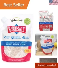 Kosher Certified Sea Salt - Unrefined, Gluten-Free, 16oz for Culinary Delight