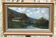 Franz Otto Wieduwilt (1841 Eching - 1930 Munich) - Landscape With House and