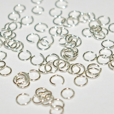 WHOLESALE LOTS 4mm OPEN JUMP RINGS thin 23 gauge Sterling Silver 925 