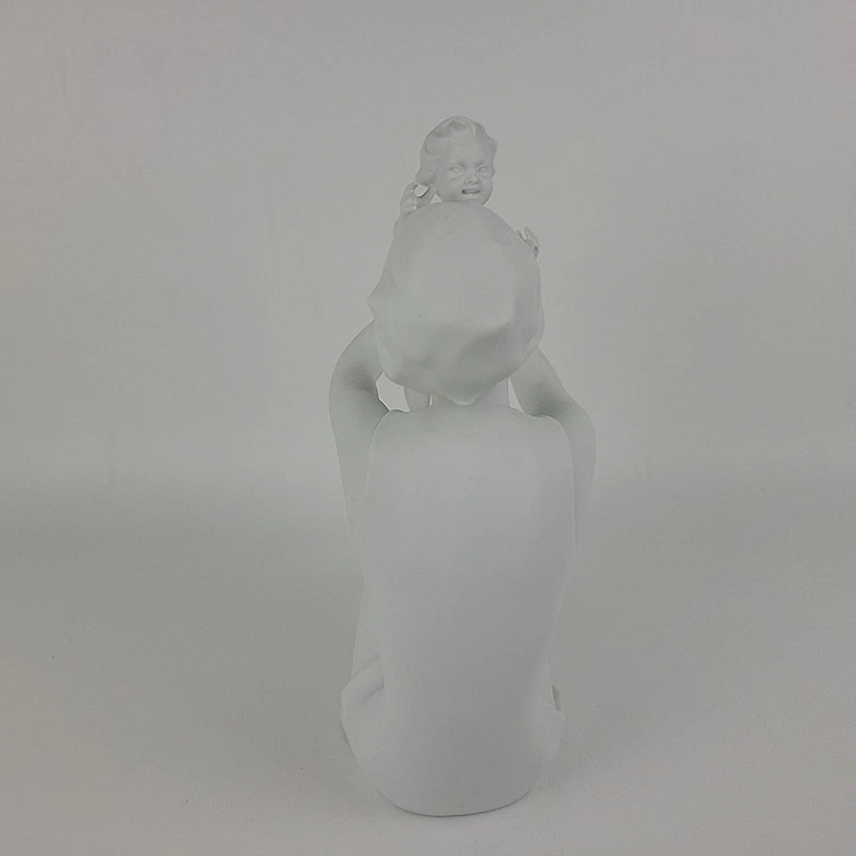🚨 Estatuilla Kaiser “Madre e Hijo” Porcelana Bisque Blanco Mate 398 Foto 4 de 4