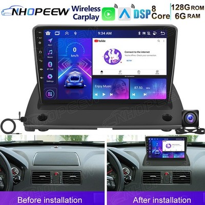 8Kern 6+128GB Android 15 Autoradio GPS WiFi RDS Carplay Für Volvo XC90 2004-2014