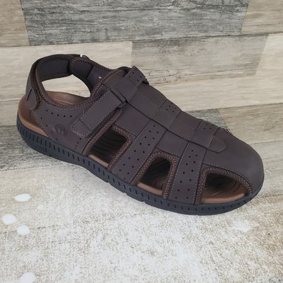 Nunn Bush Laguna Mens Fisherman Sandals Sz 13 M Brown Brun Slingback Nunn Bush Laguna Mens Fisherman Sandals Sz 13 M Brown Brun  main image 3