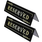2 Pcs Tabletop Reserved Reserviert Schilder „Sitzplatzreservierung“.