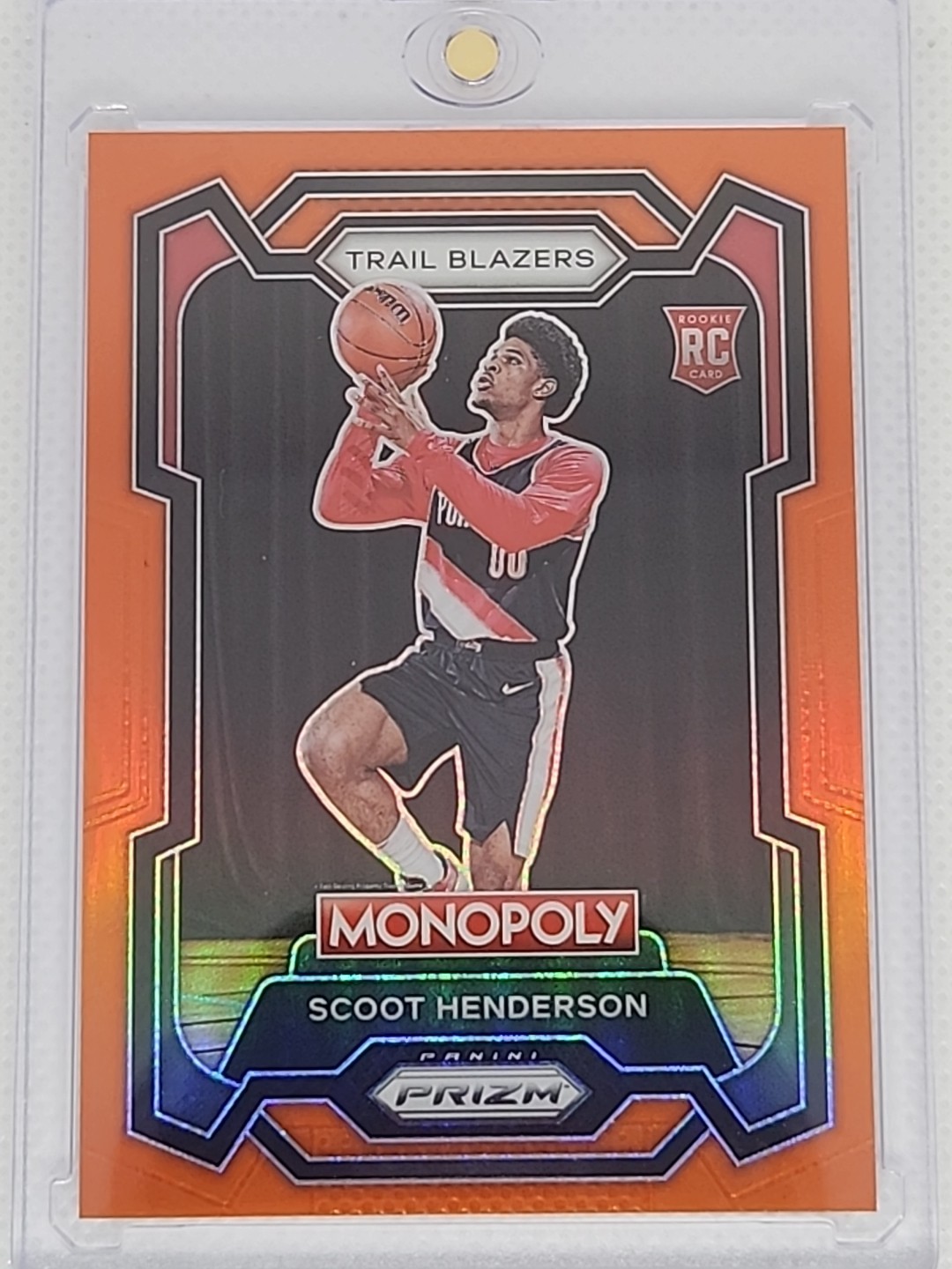 2023 Rookie Panini Prizm Monopoly Orange Prizm #75 Scoot Henderson RC /124