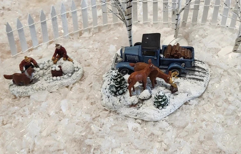 Hawthorne Village -  "Deer And Truck" - Never Open or Used! #79856