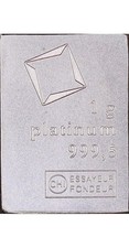1 gram Platinum Bar .9995 Fine Valcambi Suisse Platinum CombiBar™ 2176.93 per troy oz