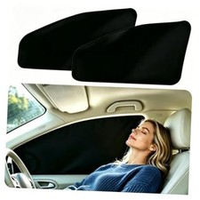 Car Side Window Sun Shades - Magnetic Privacy Curtain - 2PCS - Front
