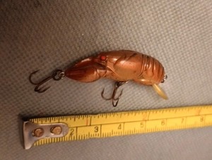 Vintage Rebel Teeny Crawfish Fishing Lure