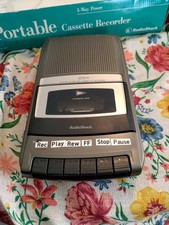 Radio Shack Vintage CTR-120 Portable Tape Cassette Recorder