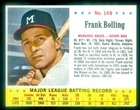 1963 Jell-O Baseball Frank Bolling #149