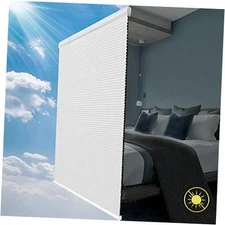 Blinds for Windows, Blackout Window Blinds and 48"W x 64"H White(blackout)