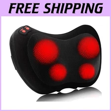 Shiatsu Back Massager with Heat, Deep Tissue Massage Pillow