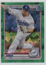 2020 Bowman Chrome Draft Sapphire Edition Green 7/50 Landon Knack #BD-52 0f4