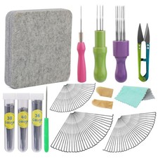 99 Pcs Needles Felting Tools Needles Wool Felting Soft Needle Felting Pad wit...