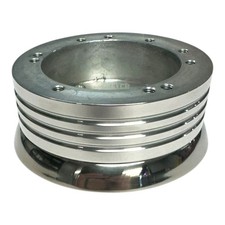 Polished 56 Hole Billet Steering Wheel Hub Adapter For 1940-1948 Ford