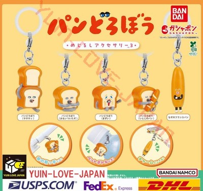 Bread Thief Marker Accessory 3 Complete Set of 5 /Capsule toy NEW JP