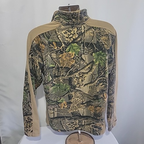 Cabelas Hunting Seclusion 3D Camo 1/4 Zip Sweatshirt Men Size M REG Quarter Zip - Picture 2 of 8