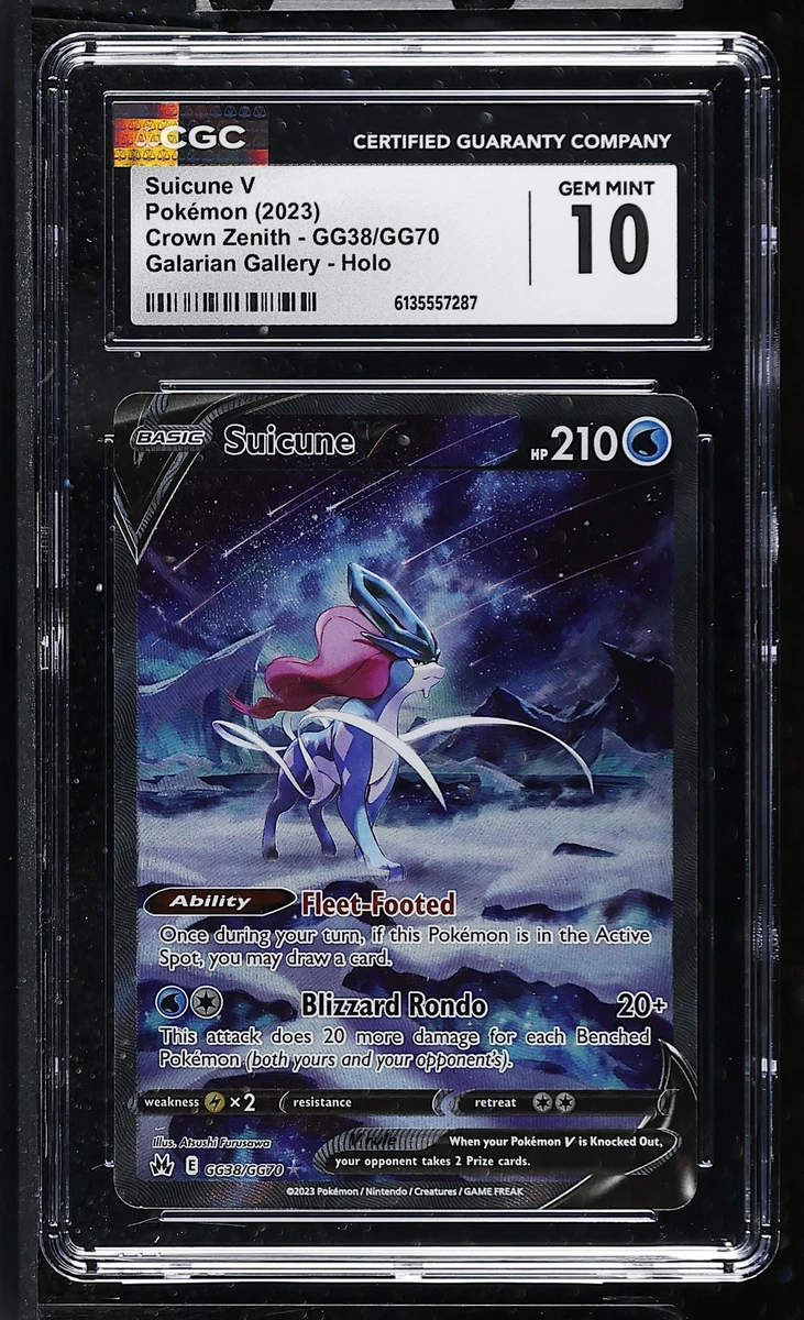Las mejores ofertas en Suicune V GG38/GG70 Crown Zenith: Galarian