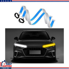 Waterproof 24-inch Led Daytime Running Light Strip Drl Sequence Switch Car Suv
