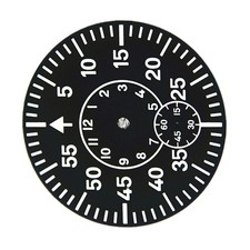 Watch Dial Plate Green Luminous Second At 6 For ETA 6498 For Seagull ST3620;