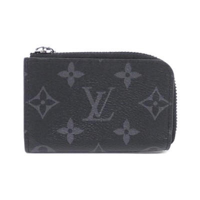 Authentic Louis Vuitton Monogram Eclipse Porte-Monnaie Jour M63536 Coin Case...