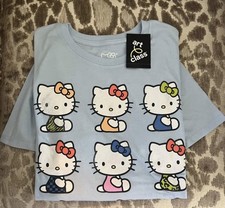 Hello Kitty Girls Graphic Tee Crew Neck Blue XXL (16-18)