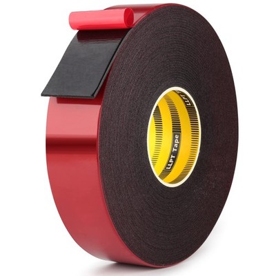 LLPT Double Sided Foam Tape 1 Inches x 50 Ft Durable 1 Inch x 50 Ft, Black