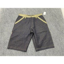 Leak Wear Baggy Denim Shorts - Navy Size 36