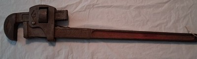 Vintage STILLSON Pipe wrench WALWORTH Mfg. Co. 24'' Plumbers wrench Tool ,Boston