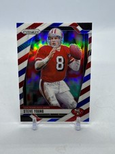 Steve Young 2024 Panini Prizm Red White and Blue #256 San Francisco 49ers