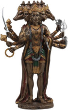 Gifts  Decor Ebros Panchamukhi Hanuman Statue 9.75" Tall Five Faced Monkey Hind