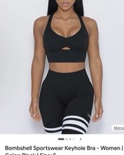bombshell sportswear keyhole bra S  no sales tags . NEW 100 