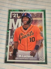 2021 Bowman Platinum Precious Elements Green /99 Marco Luciano #PE-19