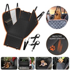 Dog Seat Cover Hammock for Back Seat Durable Waterproof Car Truck  Pet Seatbelt