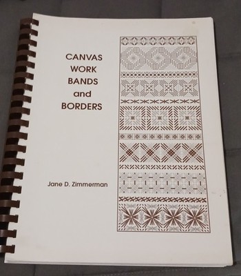 Vintage 1991 ''Canvas Work Bands And Borders'' By Jane D. Zimmerman-Patterns