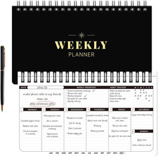 Weekly Planner - Undated Planner for Whole Year, Weekly to Do List, Planner Dail