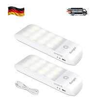 LED Nachtlicht Mit Bewegungsmelder, 2 StüCk, Aufladbar Usb, 4000K Warmweiß