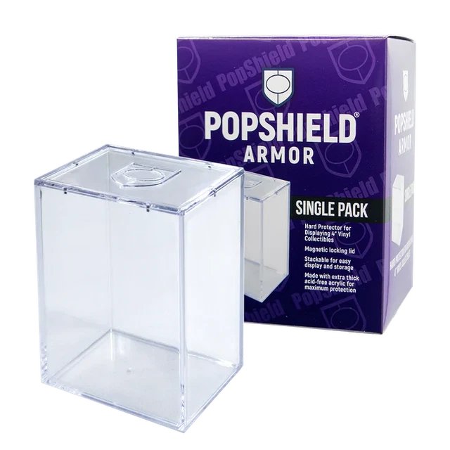 PopShield Armor Acrylic Hard Stack for 4" Funko Pops w/Magnetic Lid