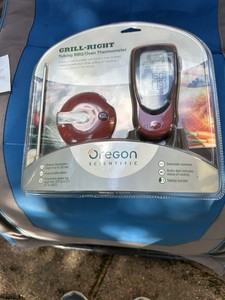 NEW SEALED Oregon Scientific Talking BBQ Oven Thermometer  Red GRILL RIGHT AW131