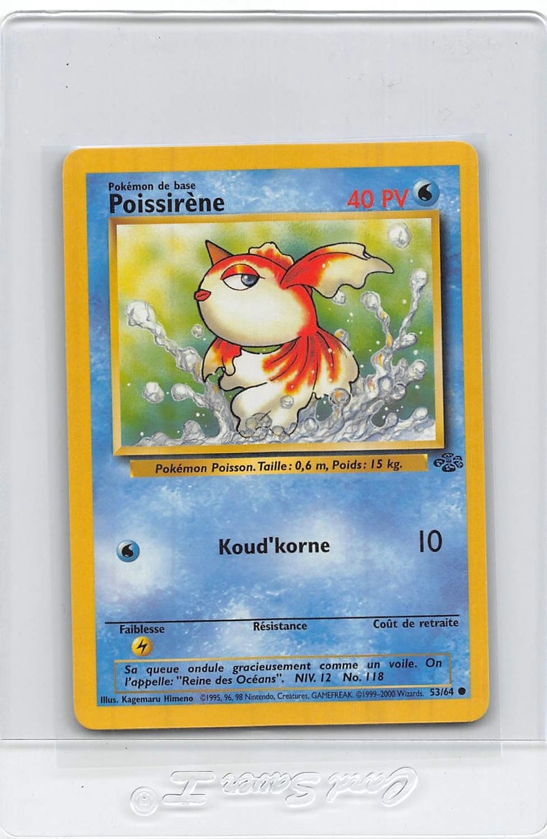 GOLDEEN (POISSIRENE) 53/64 - FRENCH Jungle Set - Pokemon Card - NM