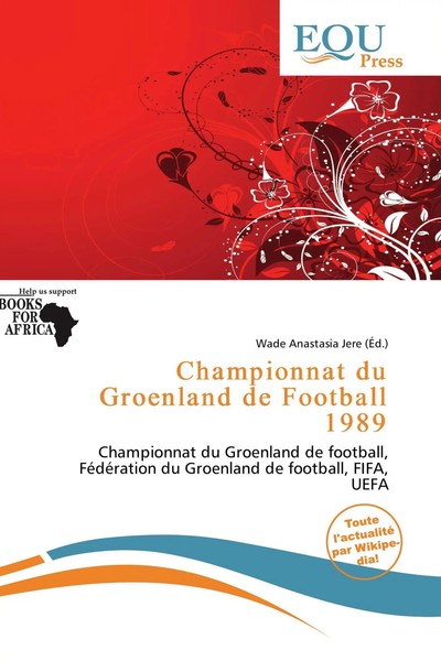 Wade Anastasia Jere | Championnat Du Groenland De Football 1989 | Taschenbuch-image