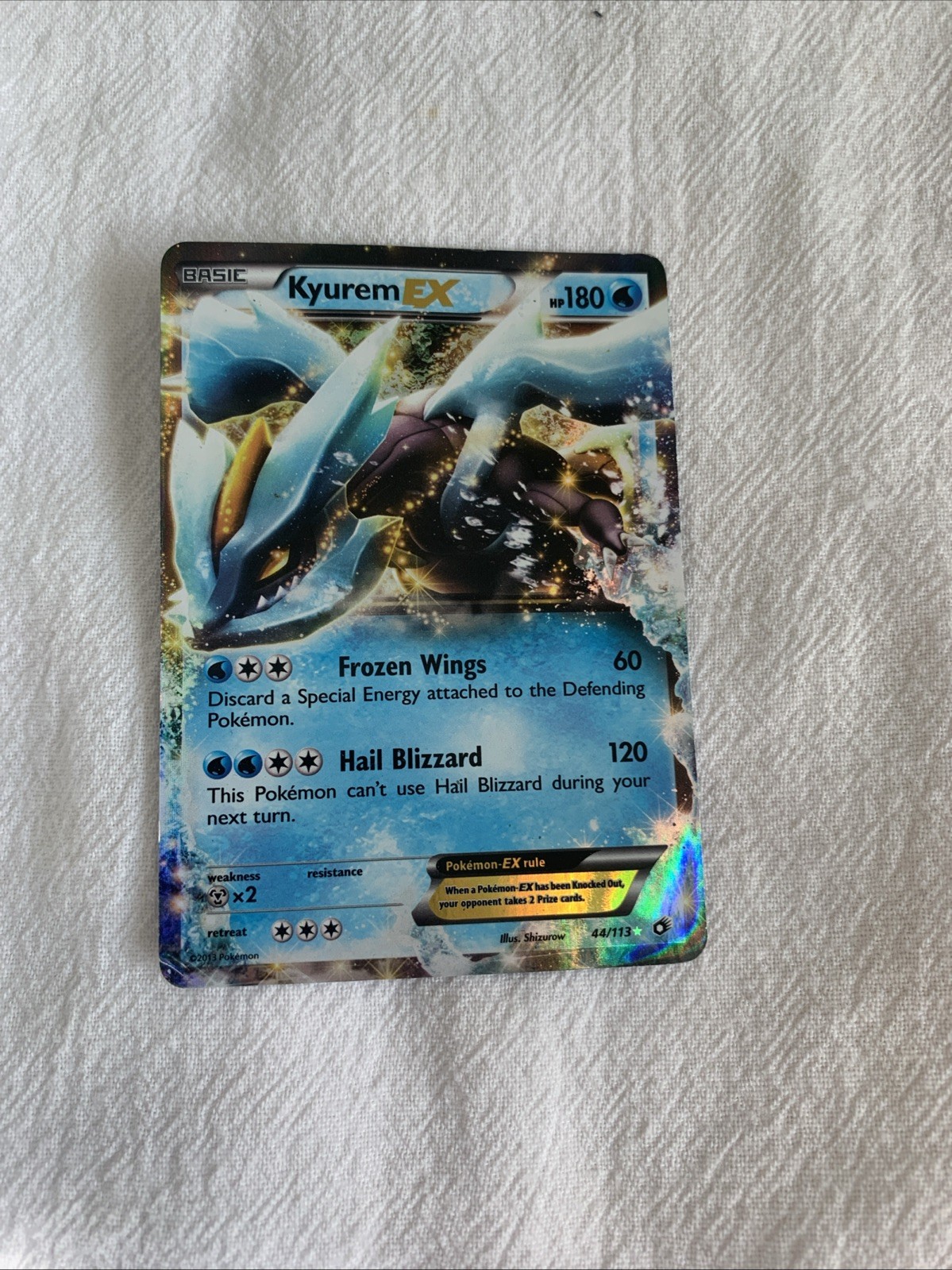 Kyurem EX 44/113 Legendary Treasures Holo LP