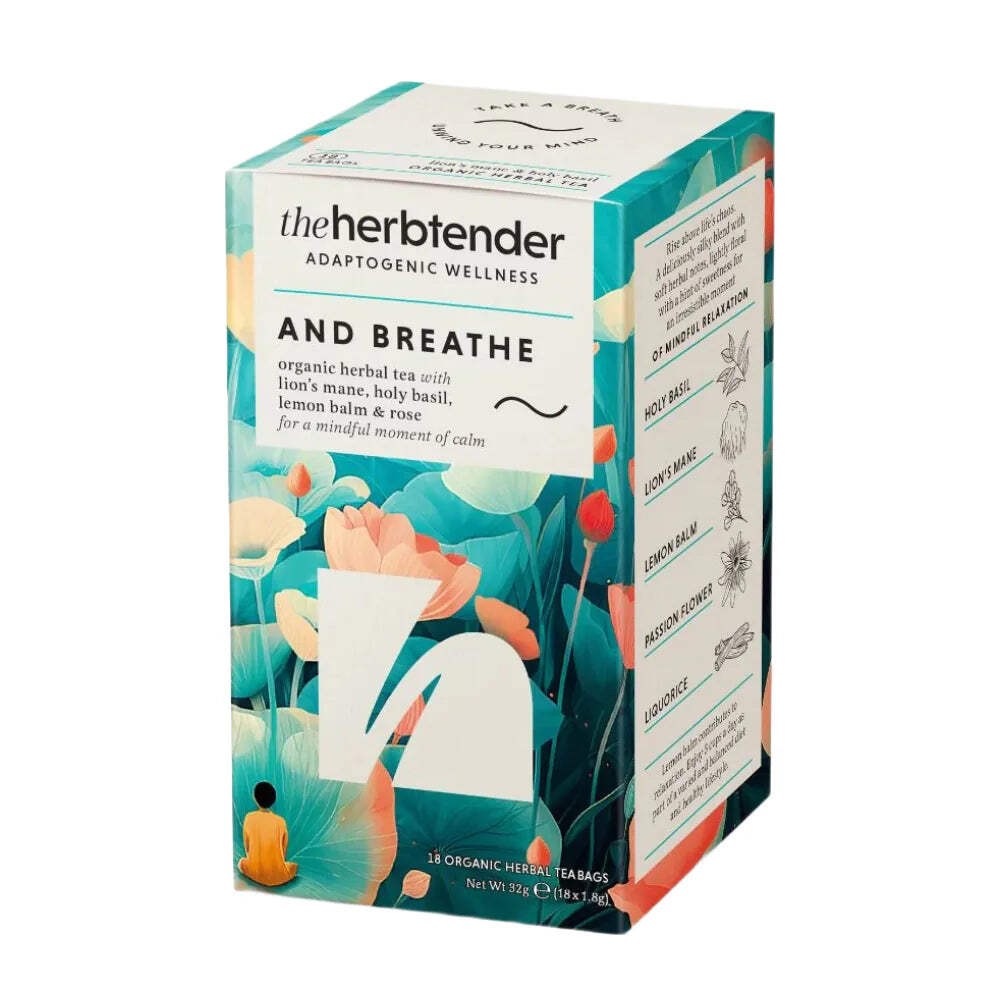 The Herbtender Breathe Organic Herbal Teabags 72 Teabags - Image 3